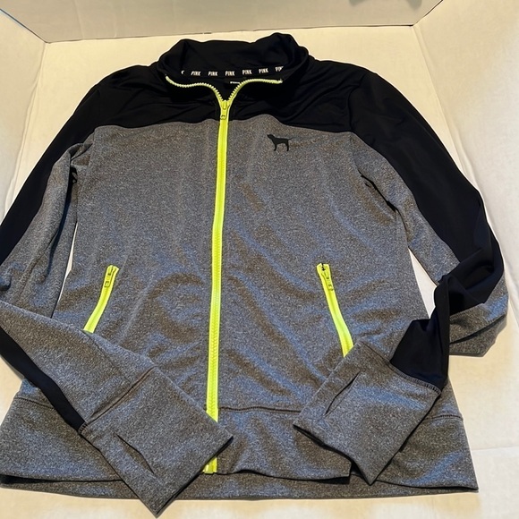 Pink zip up. No sizing on tag. - Picture 1 of 8